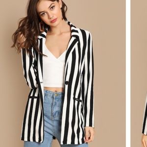 Shein Striped Blazer